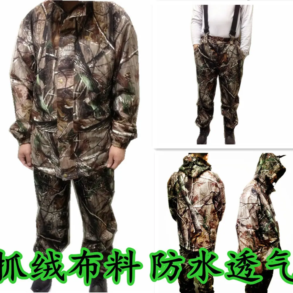 Tactical  Sniper Camouflage Clothing , Bionic ghillie Suit Camouflage Hunting Clothes Include Hunting Jacket And Hunting Pants