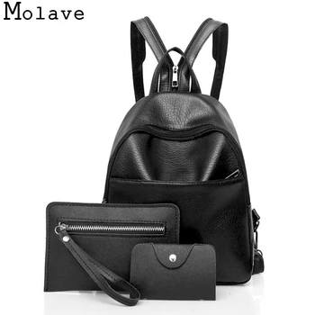 

Molave Backpack Women Three Sets Fashion Backpack Shoulder Bags Clutch Backpack Maternity JAN28