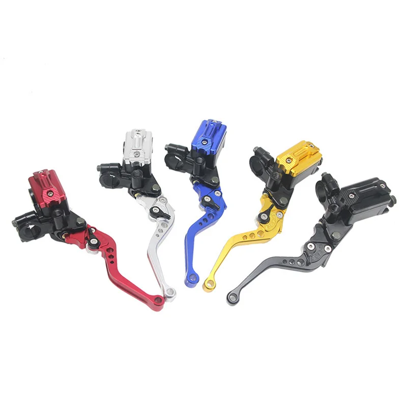 

2X Motorcycle 7/8'' 22mm Brake Clutch Master Cylinder Lever Set Reservoir Universal Motorcycle Brake Handle Motorcycle Accessory
