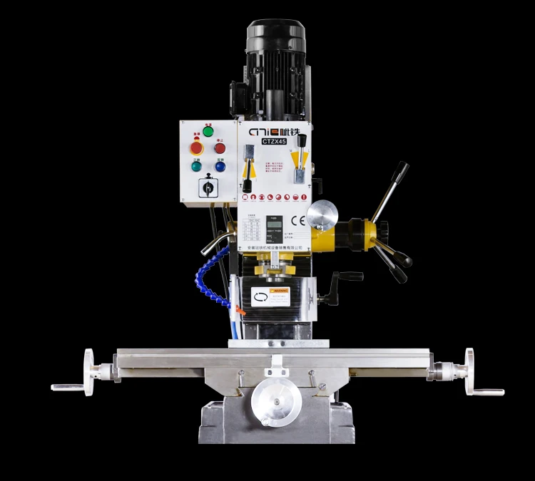CITIE CTZX45 промышленного класса скамейка бурения и фрезерный станок многофункциональный/Добавить Автоматический фидер+ решетки цифровой дисплей