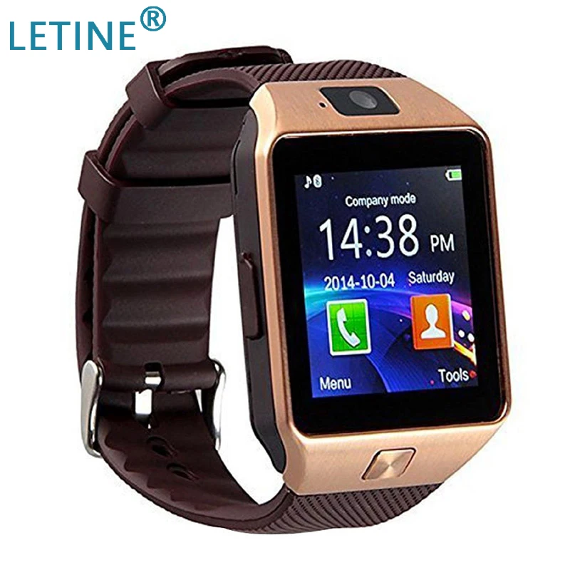 Letine DZ09 Q18 Smartwatch, 09 Смарт часы 2017 Для мужчин Для женщин наручные часы с сим французский для подключения смартфоне Android сотовый телефон