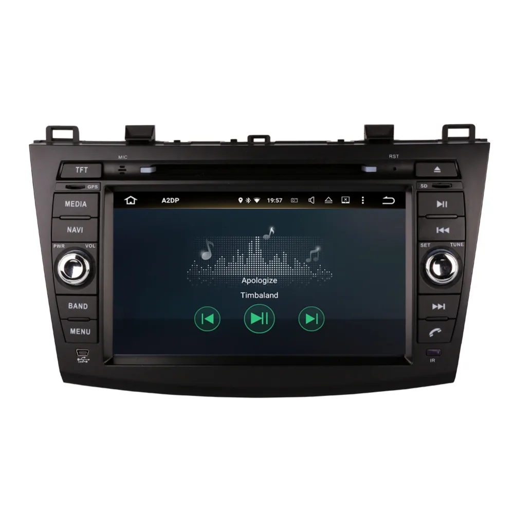 Top 8 Inch Android 8.0 Octa Core 4GB+32GB Car PC GPS Radio Stereo with Bluetooth For Mazda 3 2010 2011 2012 Head Unit DAB+ WIFI 4