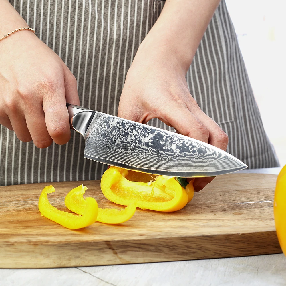 Kitchen Knife Chef Knives 6.5/ 8 inch Japanese Damascus VG10 Super Steel Core Sharp G10 Handle Vegetable Chef's Cutter Tools