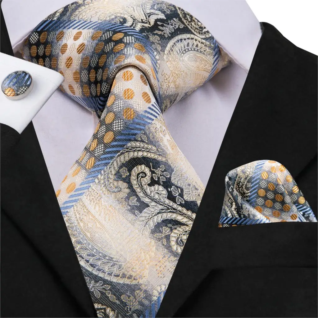 mens gold neck tie