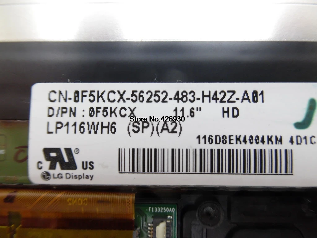 Ноутбук кодирующий преобразователь сенсорного экрана в сборе для DELL 11 3000 3147 3148 LP116WH6-SPA2 0CVDXW 0F5KCX LP116WH6-SPA3 0P99F7 11,6 1366*768