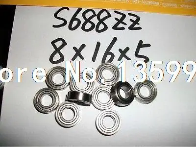 

8*16*5mm S688ZZ shielded deep groove Thin-Section Radial stainless Bearing