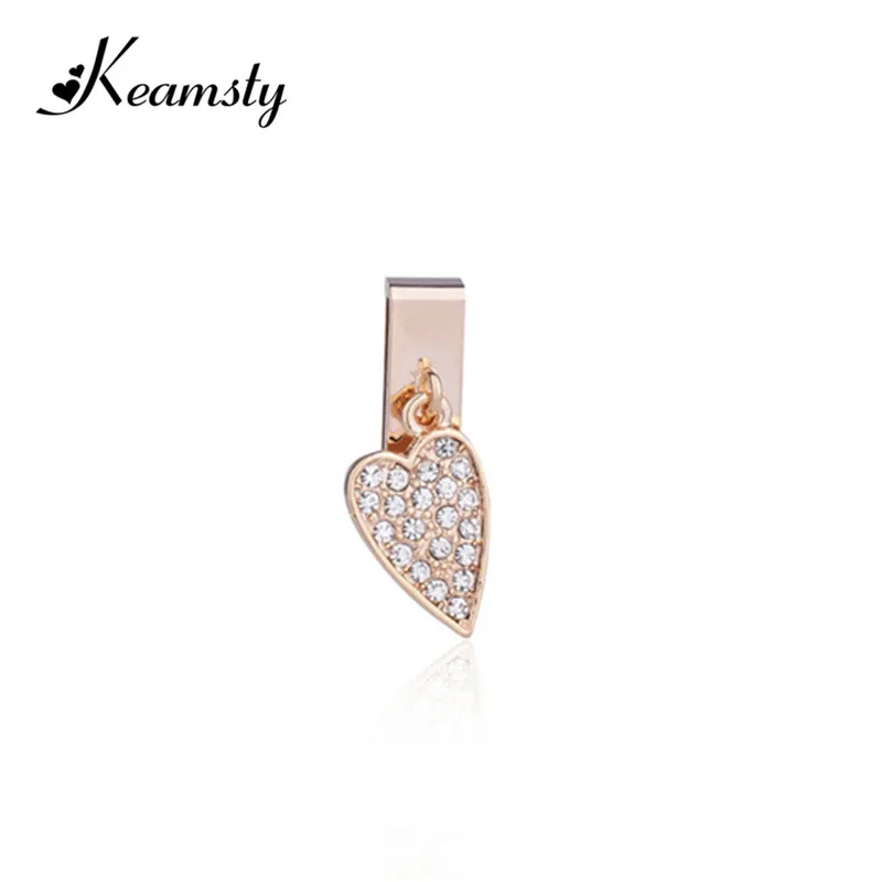 Keamsty Keeper талисманы сердце мотаться с Кристалл Хранитель Браслет fit нержавеющая
