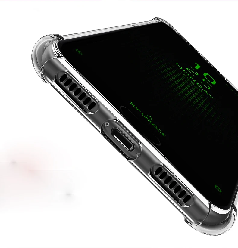 Durable Shockproof Armor TPU Case for Gaming Phones - Black
