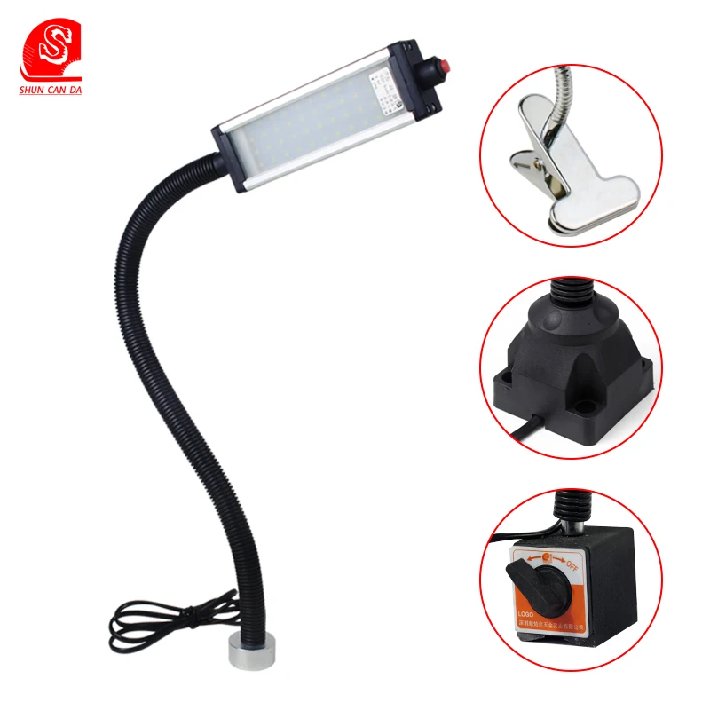 

Industrial led Lights Gooseneck Sewing Machine Led lamp 8w 24v 220v 50cm Workshop lathe garage light for cnc machine lighting