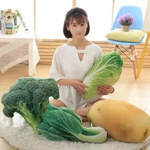Drop Shipping 40cm 2017 New vegetable Plush Toys bitter gourd Potato greens Pillow Cushion Cloth doll