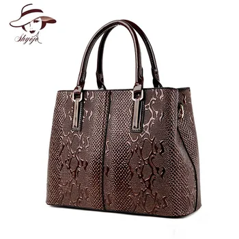 

2020 Famous Brand Snake Skin Crocodile PU Leather Handbag Women Bag Classic Female Cross Body Shoulder Messenger Bag Ladies Tote