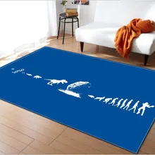 Мультяшный ковер, творческая с принтом, коврик для двери, для кухни, ванной комнаты, противоскользящие ковры для гостиной, большой размер, ковер 147,3*203,2 см