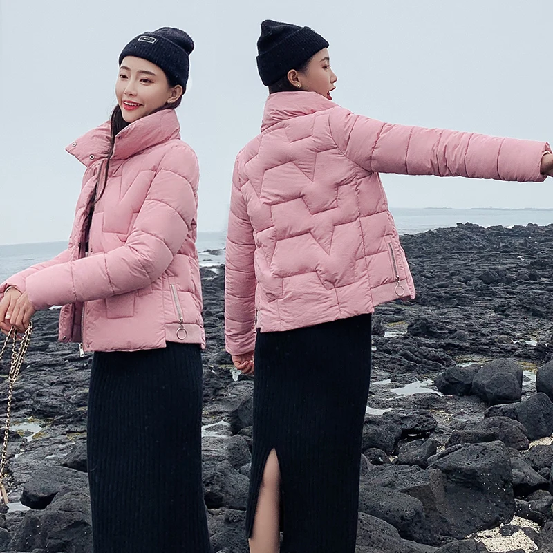 

Brieuces Autumn Winter Women Parka Fashion Women Jacket Winter Coat Female Stand Down Jacket Warm Casual Coats