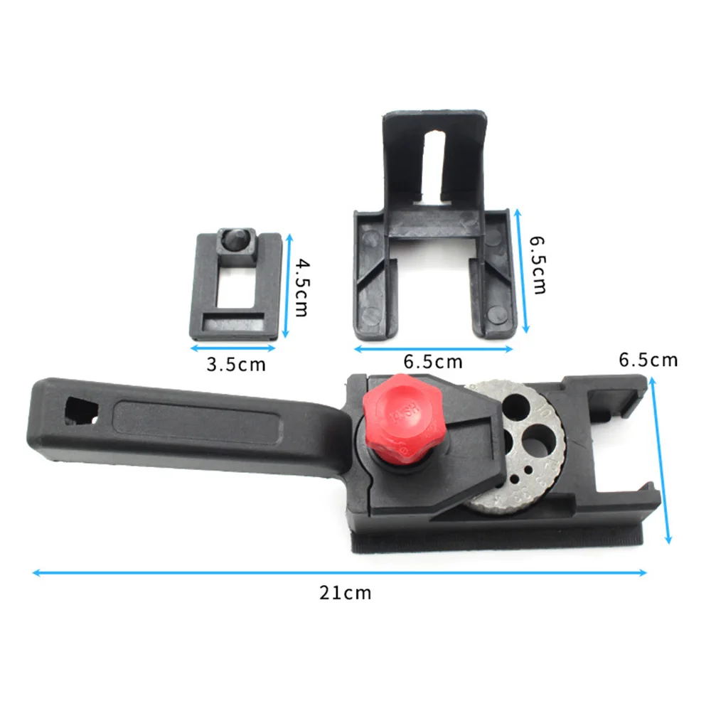 

New Punch Locator 10 Holes Woodworking Punching Positioning Fixture Device DIY 3-12mm Bit Limit Ring Set