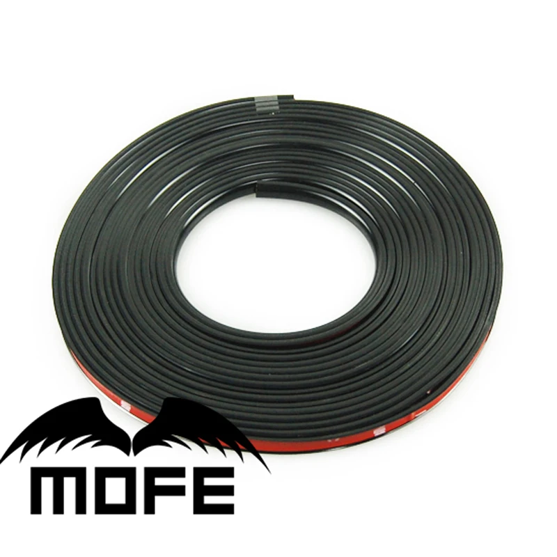 

MOFE Universal Length: 8M Car Tire Rim Protector For 4 Wheel Rim Black