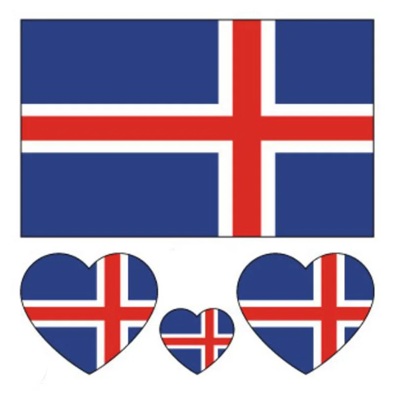 

200pcs/lot Russia Soccer Football Iceland Football Fans National flag tattoo sticker Face stickers Environmental