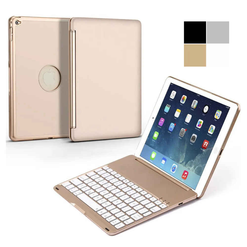 For iPad Air 2 iPad 6 Fashion 7 Colors Backlight Backlit Aluminum Wireless  Bluetooth Keyboard With Stand Protective Case Cover|ipad case keyboard  stylus|ipad silicone keyboardipad keyboard case - AliExpress