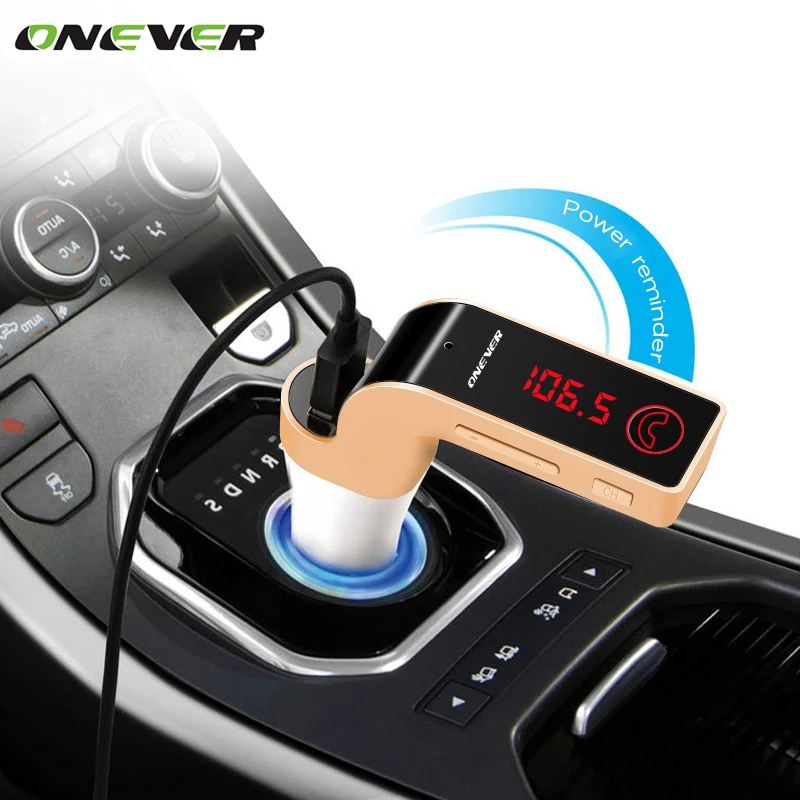ONEVER 4 в 1 Беспроводной Hands Free Bluetooth fm передатчик модулятор Автомобильный комплект
