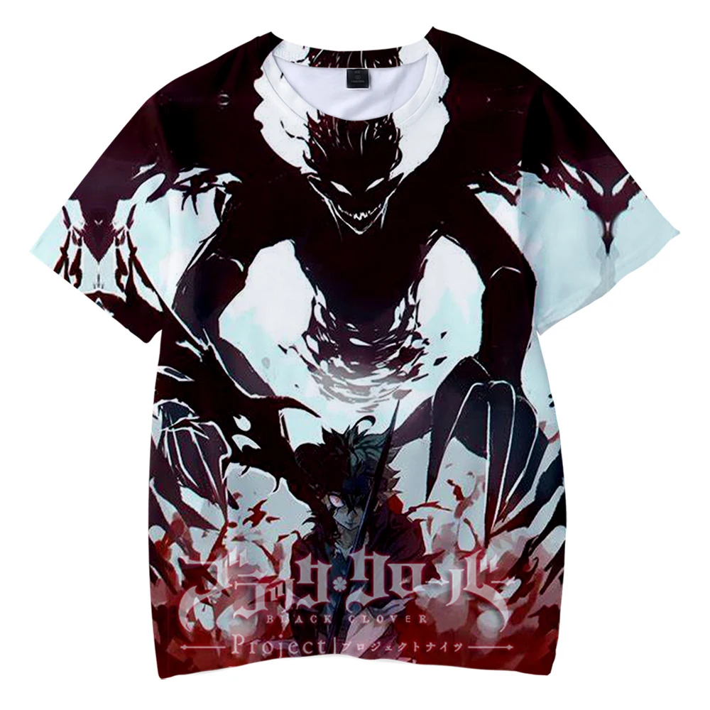 

Children's t-shirt Black Clover T-Shirt Kids Harajuku O-Neck Cartoon T Shirt Children Fashion Tops 3d Anime Shirt for kids