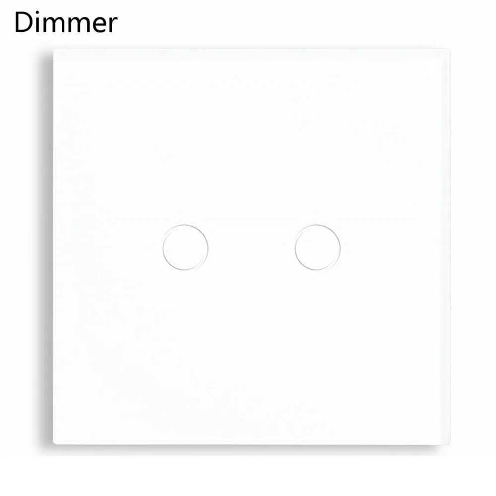 Bseed 240v Touch Dimmer 2 Gang 1 Way Touch Switch Dimmer