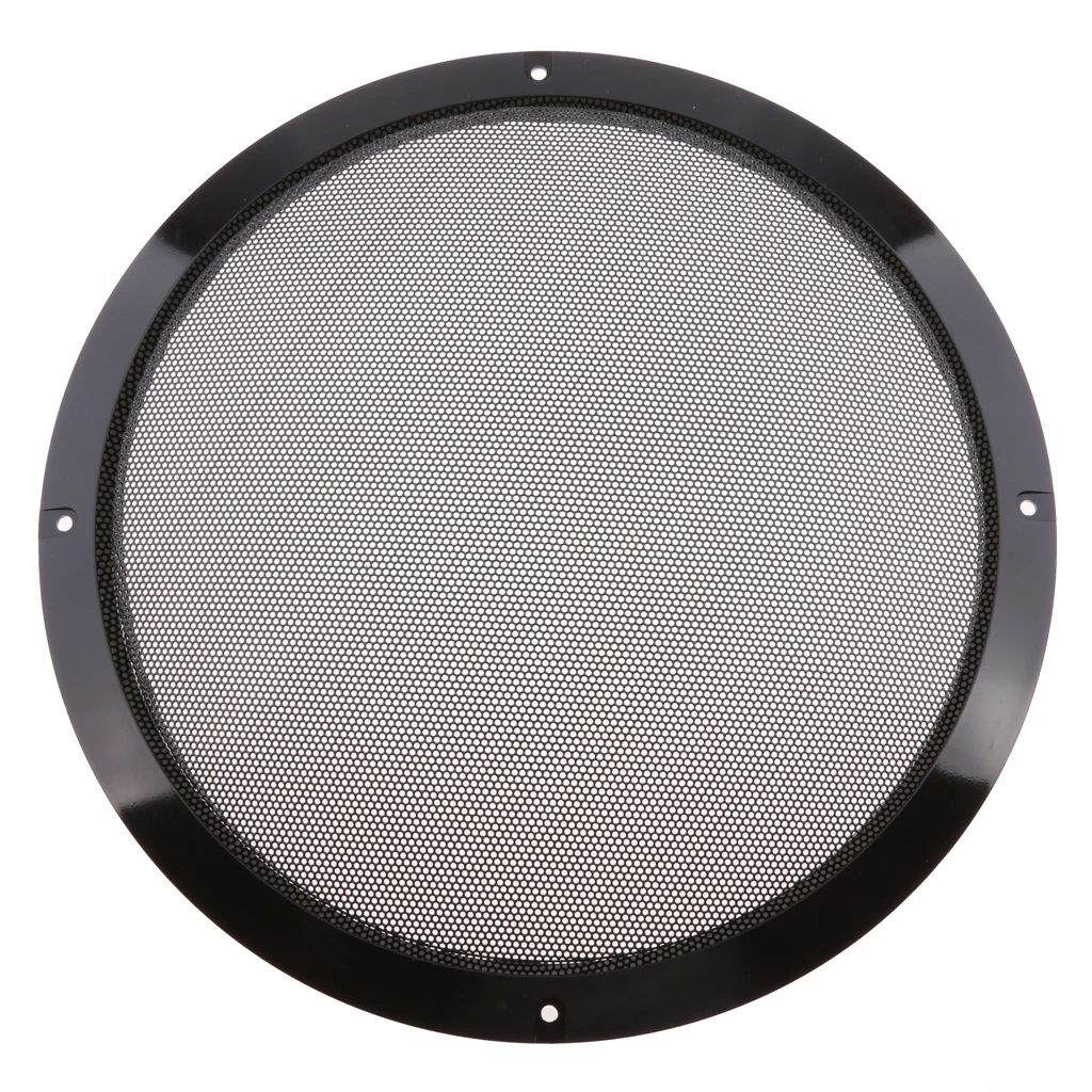 

10 Inch Speaker Grills Cover Case with 4 pcs Screws for Speaker Mounting Home Audio DIY - 275mm Outer Diameter Black