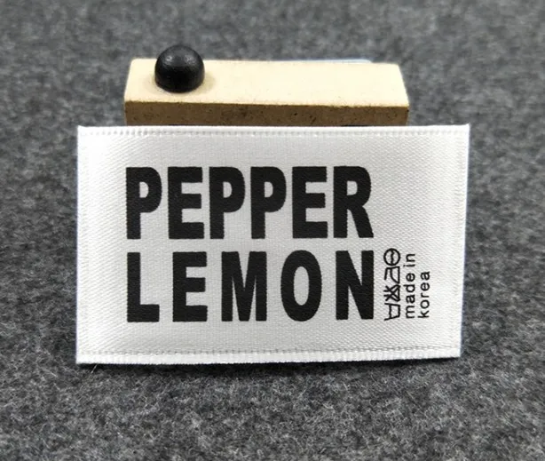 

New 10 pieces High grade PEPPER clothing Overcoat label jacket coat tag Sweater shirt labels Weaving collar tags free shipping