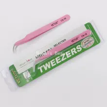 10 шт. Пинцет «VETUS» розовый CS-15 для наращивания ресниц с четырьмя стилями инструменты для макияжа