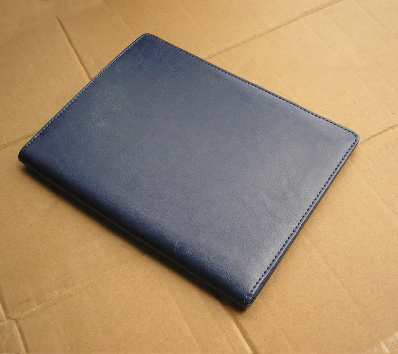 Акция сейчас А5 искусственная кожа журнал для путешествий Сумка для документов папка для бизнес-файлов портфель короткий чехол для ноутбука с зажимом доска - Цвет: A5 blue