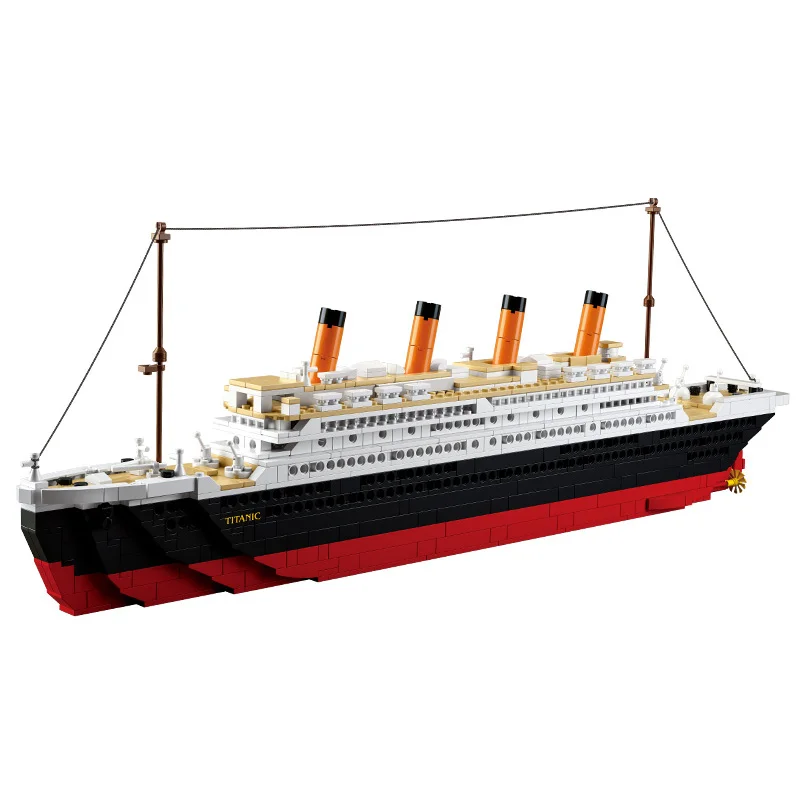 Sluban Model Building Compatible lego Lego B0577 1021pcs Model Building Kits Classic Toys Hobbies Titanic Ship