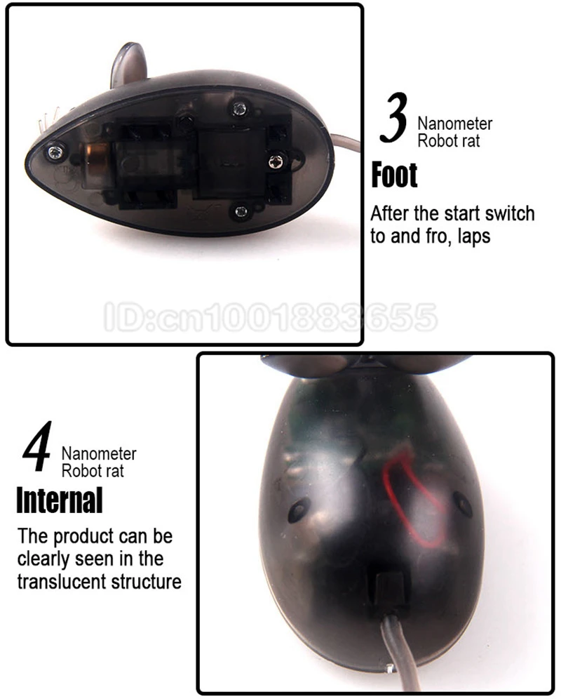 Робот Мышь игрушки для кошек игра забавные железнодорожных путей с светодиодный свет 4 цвета Электронный Батарея детей для детей подарок