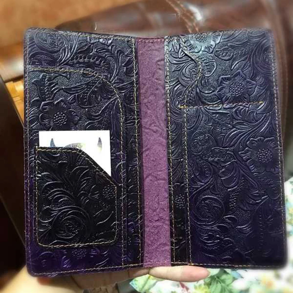 Best Price designer leather craft card holder template diy long folded wallet die cutting knife mould hand punch tool set deri el aletleri