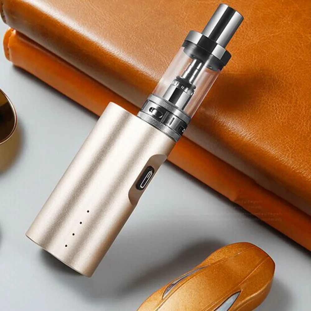 Кальян 80 Вт vape Starter Kit с батареей 2200 мАч 510 металлический корпус 2 мл атомайзер мод