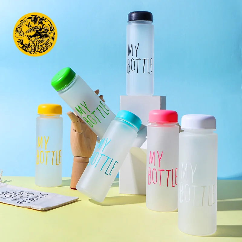 Plastic My bottle 500ml Water Bottle for drinking PC Transparent or Matte Sport Korean style Heat resistant Leakproof