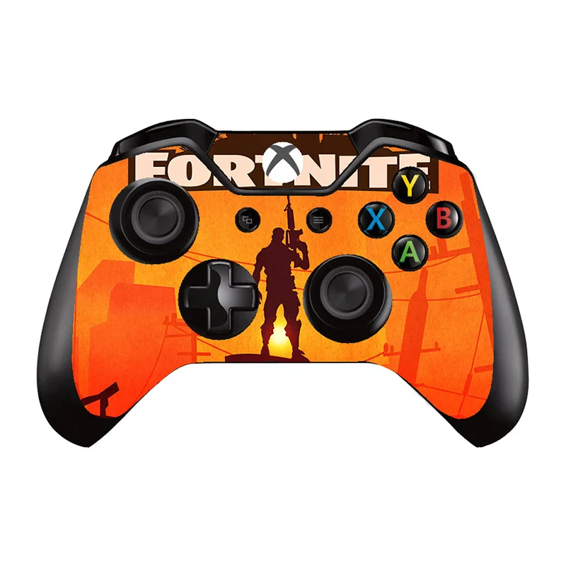 

6 Styles Fortress Night Vinyl Skin Sticker Cover For Microsoft XBOX ONE Console with Gamepad Decal Covers For Xbox one Controle