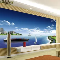 Beibehang видом на море фрески Европа ТВ фон обои для гостиной спальня фрески papel де parede 3D фото стена рулона бумаги