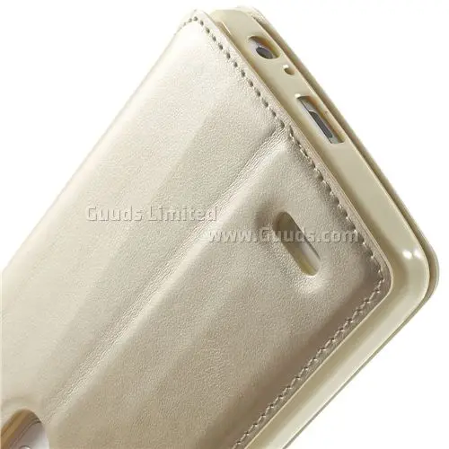 Roar Korea Noble Quick Circle Leather Flip Cover for LG G3 D850 D855 LS990 - Champagne