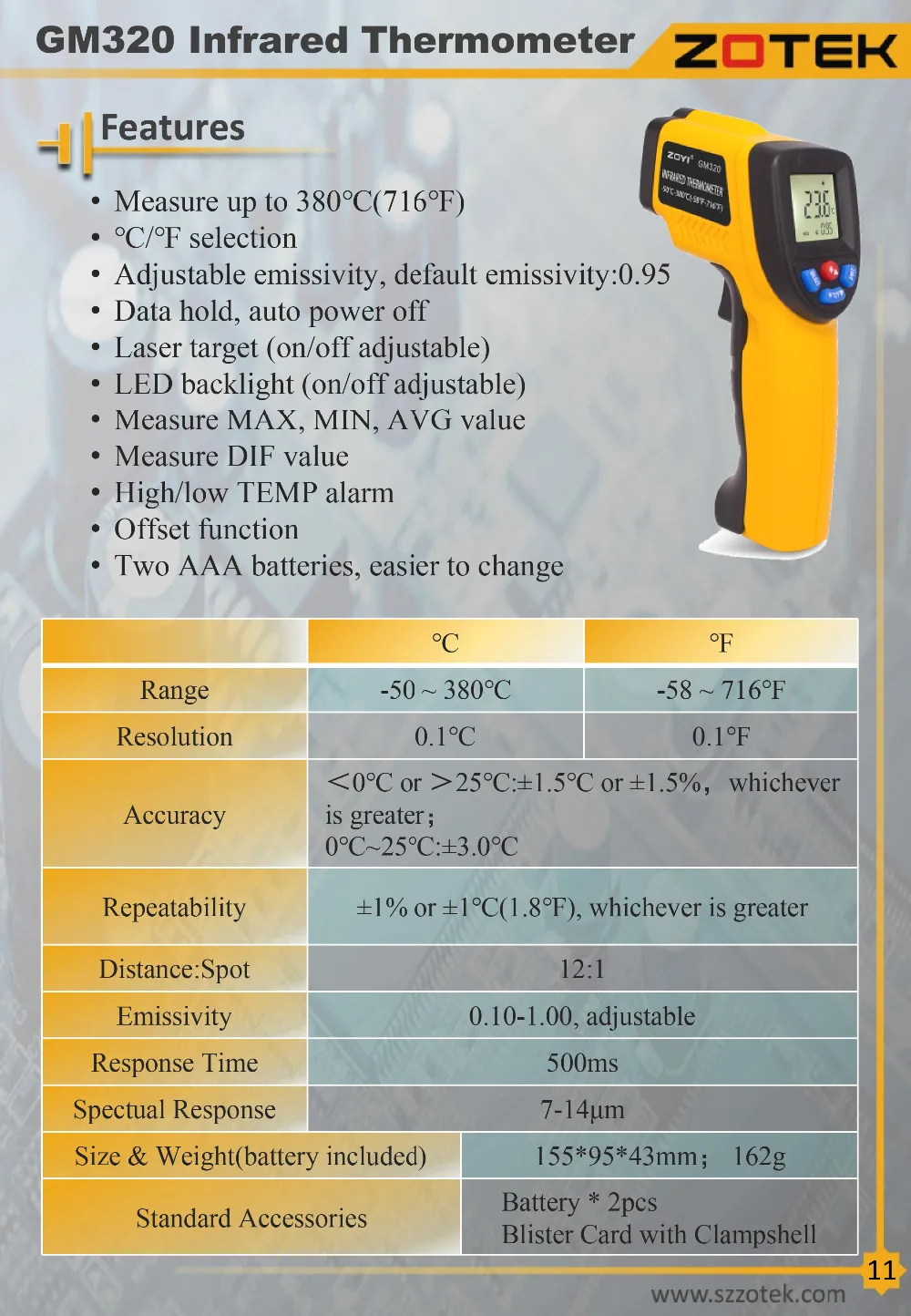 ZOTEK-Product manual-11