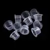 100 PCS Plastic Disposable Microblading Tattoo Ink Cups S/M/L Permanent Makeup Pigment Clear Holder Container Cap 2