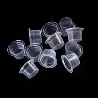 100 PCS Plastic Disposable Microblading Tattoo Ink Cups S/M/L Permanent Makeup Pigment Clear Holder Container Cap 2