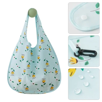 

THINKTHENDO New Waterproof Polyester Folding Reusable Eco Shopping Bag Travel Pouch Tote Handbag Shoulder Bags Casual