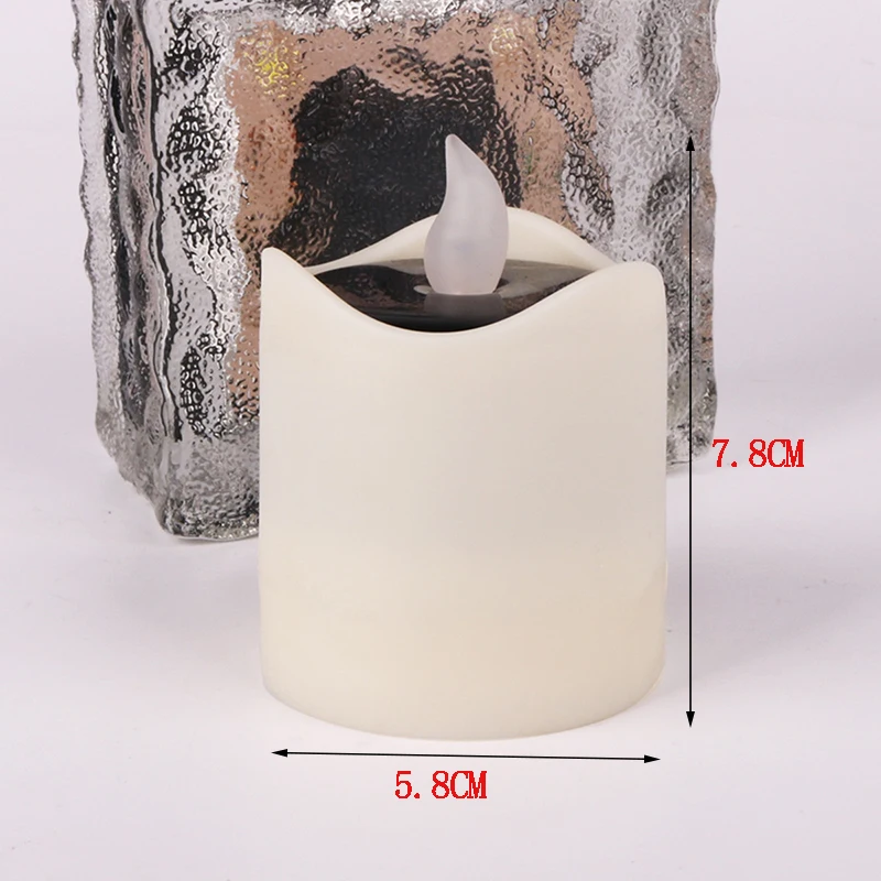 Movido a Energia Luzes de Velas Cintilação sem Chama Decoração do Casamento para o Dia dos Namorados Dia das Bruxas Lote Solar Chá Festival Lâmpada Natal 6 Pçs - 5 Lâmpadas solares