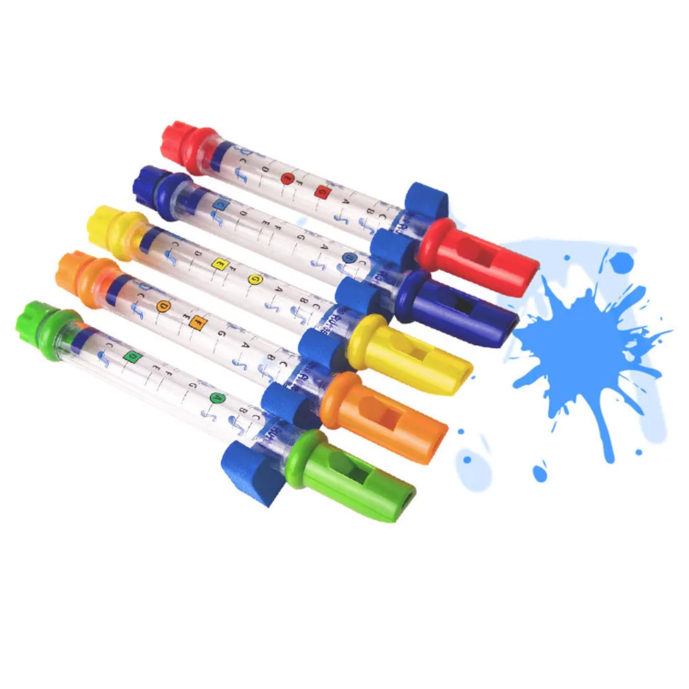 5 шт./компл. детские цветные водные флейты Ванна мелодии игрушки весело играть на музыкальных звуки подарки дети музыкальные игрушки для ванной продукты