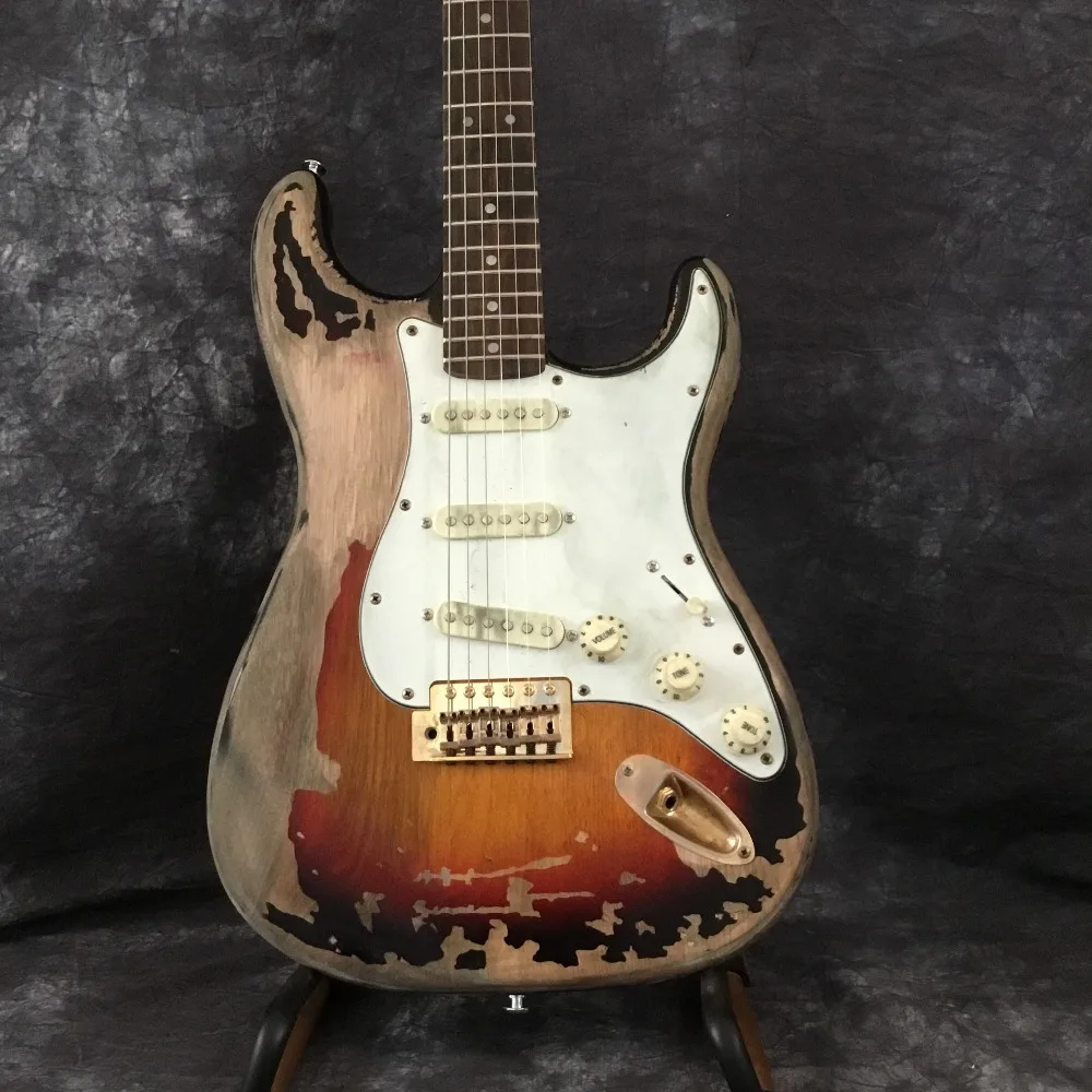 

suneye Rory Gallagher Signature ST Relic Electric guitar 100% handmade Alder body