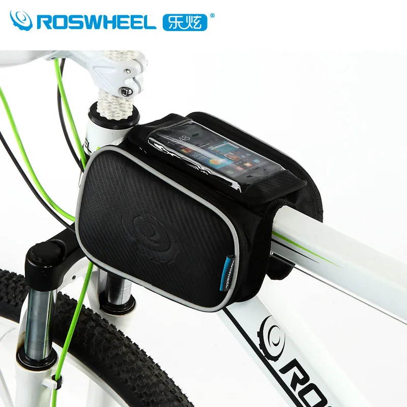 Cycling Bag Bicycle Top Front Frame Pannier Tube Bag Double Pouch MTB Bike Bag