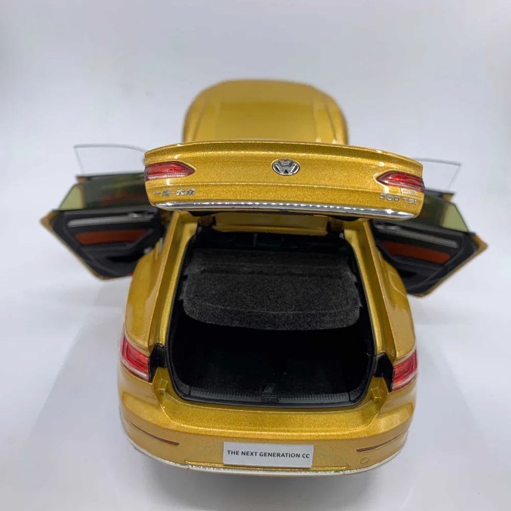 1:18 литья под давлением модели для Volkswagen VW все новые CC Arteon 2018 золото Игрушечная машина из сплава миниатюрный коллекция подарки Passat Magotan