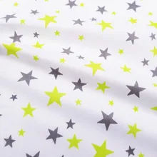 Принт со звездами детский хлопковый саржевый тканевый лоскутный материал для рукоделия шитья стеганый материал для малышей и детей