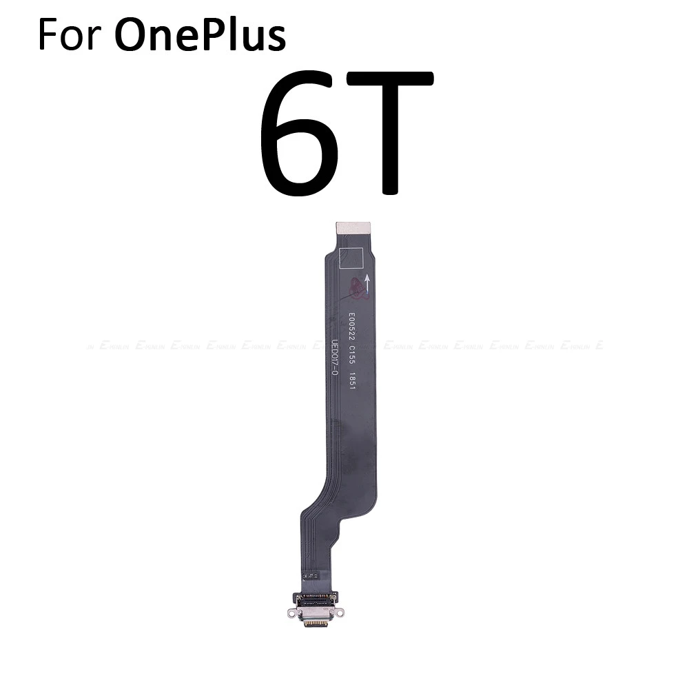 Новая запасная часть для OnePlus X 1 2 3 3T 6 6T type C USB зарядное устройство зарядный порт док-станция гибкий кабель - Цвет: For OnePlus 6T