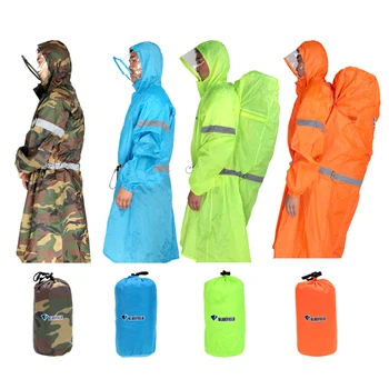 

WEINUO Motorcycle Outdoor Raincoat Backpack Cover One-piece Raincoat Poncho Rain Cape Outdoor Hiking Camping Unisex Rain Gear