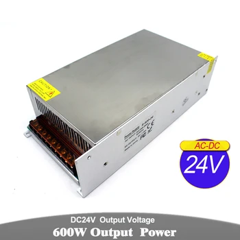 

DC24V Power Supply 25A 600W Switch Power Adapter Driver Transformers 220V 110V AC to DC 24V SMPS For Led Light Lamp 3D Printer