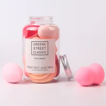 10 шт Косметическая пуховка для подушечки для BB крема спонж становится больше водой косметический, макияжный инструмент Красота комплект+ 1 хранилище ПК Коробка